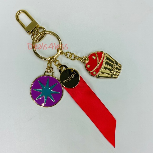 Bvlgari Keychain Key Ring Charms Accessories NEW - Picture 5 of 6